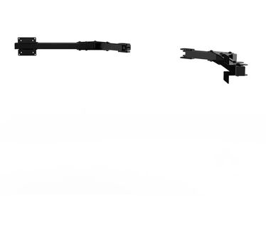 SIMGASM Core Monitorstand side arms 75/100 - Zwart