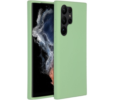 Accezz Liquid Silicone Backcover Samsung Galaxy S23 Ultra - Groen