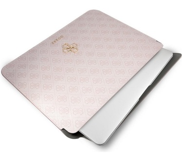 Guess 4G Metal Laptop Sleeve voor o.a. Notebooks (13") - Roze Roze