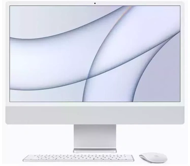 Apple iMac 24" (2021) M1, 8-core GPU, 16GB, 512GB ssd (Qwerty Numeriek toetsenbord), Zilver
