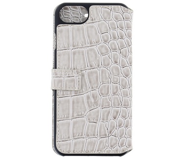 Guess Originele Croco Bookcase Hoesje voor de iPhone 7 Beige