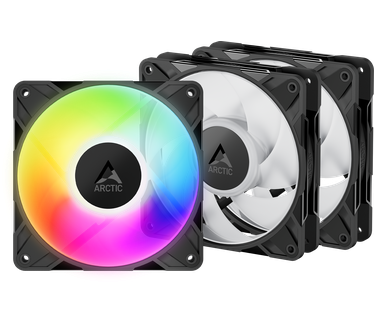 ARCTIC P12 Pro A-RGB LN, 3-pack, Zwart, 120mm