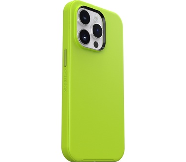 Otterbox OtterBox Symmetry+ hoesje voor iPhone 14 Pro met MagSafe, schokbestendig, valbestendig, dun beschermend hoesje, 3x getest volgens militaire standaard, Antimicrobieel, Lime all yours