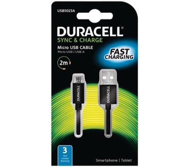 Duracell 2m USB - microUSB
