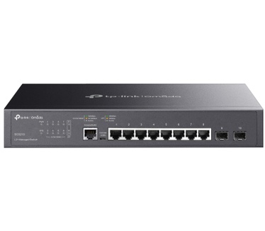 TP-Link JetStream 8-Port Gigabit L2 Managed Switch with 2 SFP Slots (T2500G-10TS/TL-SG3210)