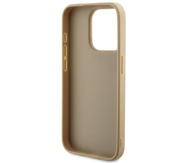 Guess Iridescent Metal Script Back Case iPhone 15 Pro (6.1") Goud Goud