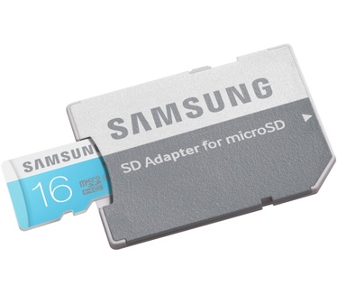 Samsung Standard 16GB MicroSDHC + Adapter