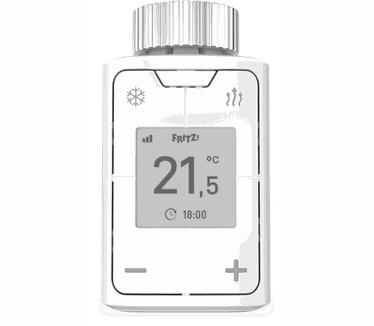 AVM FRITZ! DECT 302 Intelligente radiatorregelaar voor het thuisnetwerk, voor alle gangbare radiatorventielen en Box met DECT-basis, OS vanaf versie 6.83