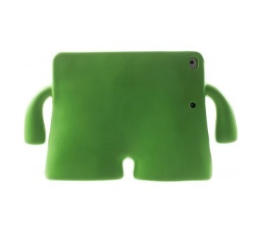 qMust Kids-proof Cute Cartoon tablet hoes Apple iPad Air 2 - Green