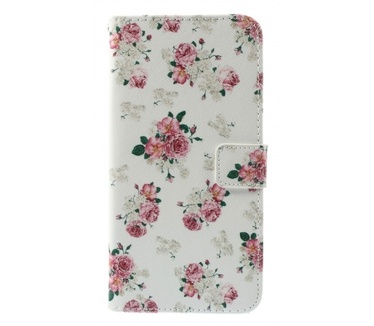 Kees Portemonnee Hoesje Apple iPhone 6 Plus - Bloemen