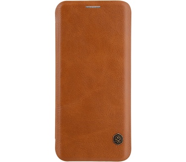Nillkin Qin Slim Leather Book Case voor Samsung Galaxy S8 - Bruin Bruin