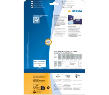 Herma Etiketten folie zilver 99.1x67.7 A4 LaserCopy