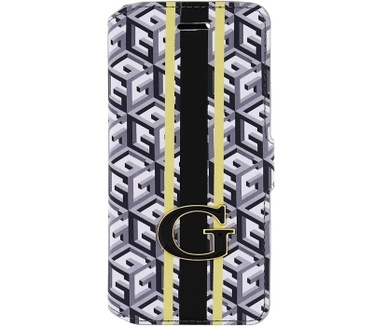 Guess G-Cube Folio Book Case for Samsung Galaxy S6 Edge - Black