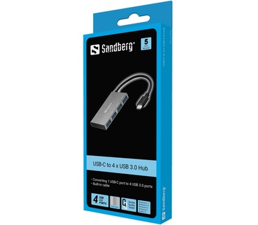 Sandberg USB-C to 4 xUSB 3.0 Pocket Hub