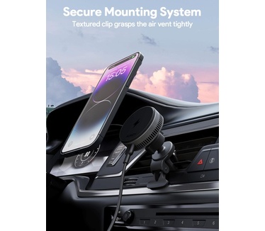 Aukey AUKEY HD-MC13A Mag Fusion Dash Pro Qi2 Draadloze Oplader Telefoonhouder met Actieve Koeling