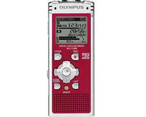 Olympus WS-750M memorecorder rood