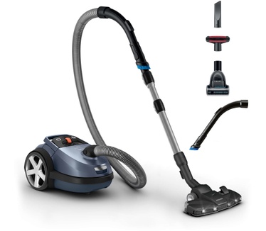Philips Stofzuiger met zak, 99,9% stofopname, 750W