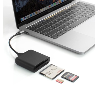 Hyper HyperDrive USB-C Pro Card Reader for UHS-II microSD, SD 4.0, CFast card