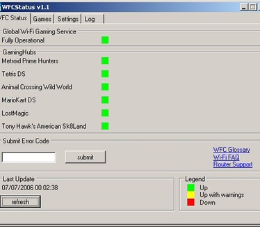 WFCStatus - status
