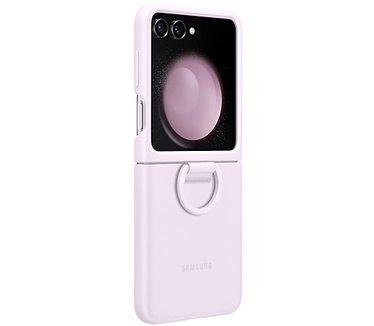Samsung Galaxy Z Flip5 Silicone Case with Ring Paars