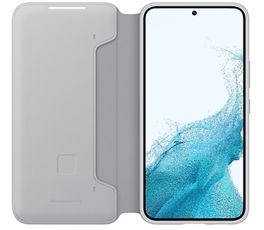 Samsung Galaxy S22 (S901) - LED Wallet Case (Galaxy S22) Grijs