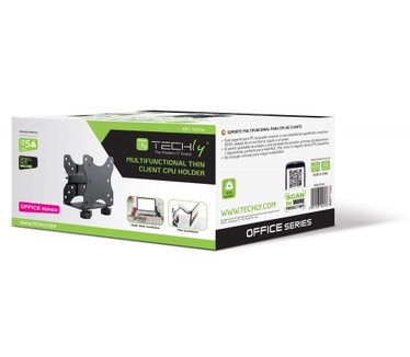 Techly Under Desk Adjustable CPU Support
