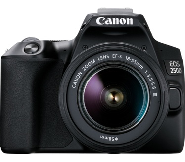 Canon EOS 250D + 18-55mm f/4-5.6 + 50mm f/1.8 Zwart
