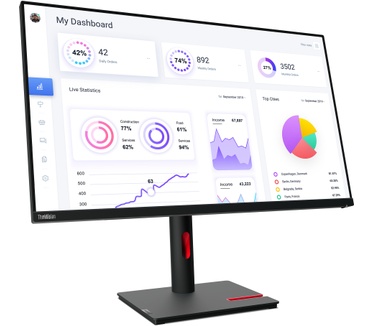 Lenovo ThinkVision T32p-30 Zwart