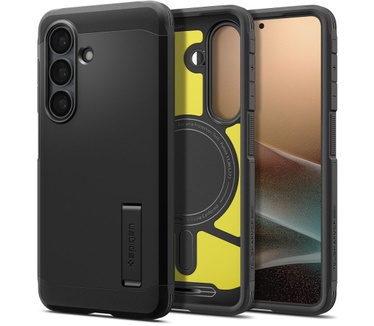 Spigen Tough Armor MagFit Back Cover Samsung Galaxy S26+ Zwart