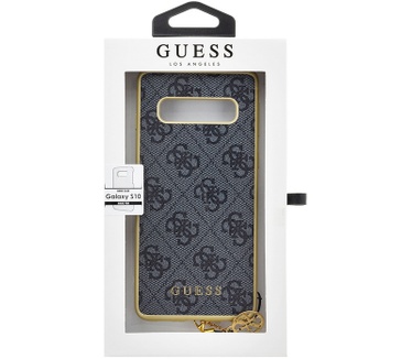 Guess 4G Charms Hard Case voor Samsung Galaxy S10 - Grijs  Grijs