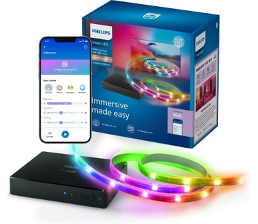 Philips HDMI sync box met tv-verlichting voor tv's van 75-85", Connected by WiZ