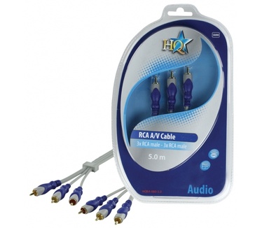 HQ Products 3x RCA/3x RCA, 5m