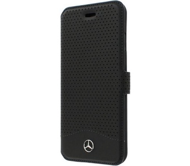 Mercedes-Benz Leather Book Case - Apple iPhone 7/8/SE/SE2 - Zwart Zwart