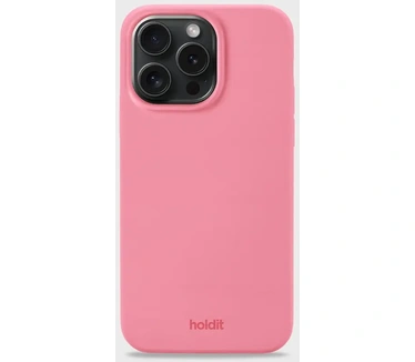 HoldIt Siliconen Back Cover Roze Apple iPhone 15 Pro Max (Apple iPhone 15 Plus) Rood
