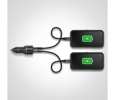 Otterbox Car Charger 24W – 2 X USB A 12W, Cloud Dream White