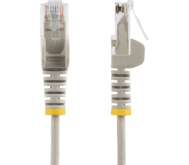 Startech.com 5m Dunne CAT6 Ethernet Kabel, Grijs, Snagless, 100W PoE, UTP, LSZH, 28AWG Pure Koperdraad, Slim RJ45 Netwerk Patchkabel met Trekontlasting, Fluke Getest