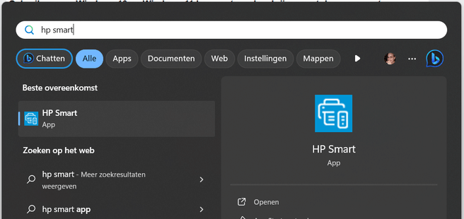 HP Smart-app Windows