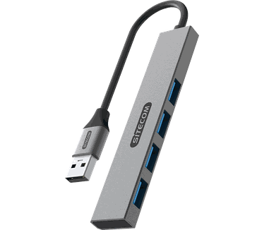 Sitecom USB-A naar 4x USB-A Tiny Hub usb-hub