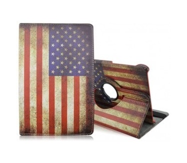 qMust Rotating 360 Case Samsung Galaxy Tab S2 9.7 - Folio hoes met stand - USA