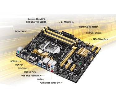 Asus Intel Z87 Asus Z87M-PLUS