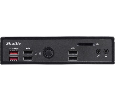Shuttle XPC slim Fanless Slim PC met a Comet-Lake-U processor 2x SO-DIMM DDR4-2666 max. 32GB 1x2.5 1x 1.0 Gbit/s 1 x HDMI 2.0a 1 x DP 1x VGA (D-Sub) ext. 40W fanless