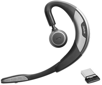 Jabra Motion UC Wireless Headset With Travel & Charge Kit - Behind-the-Ear Design, Motion Sensor, HD Sound For Calls & Music