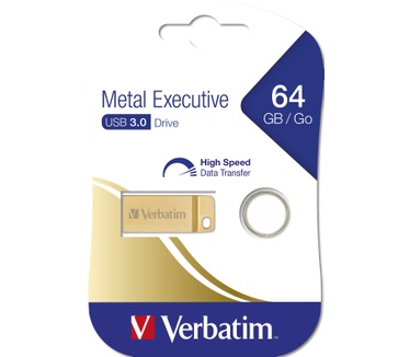 Verbatim Metal Executive USB 3.0 64GB Goud