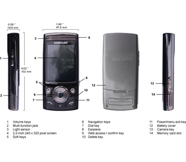 Samsung G600 Ebony Black Zwart