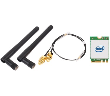 Shuttle WLN-M12 - Intel WLAN-AX210/Bluetooth Combo Kit inklusief M.2 card, cables and externe antennes voor Shuttle Slim PCs