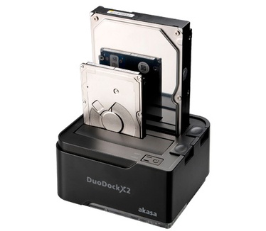 Akasa DuoDock X2 Zwart