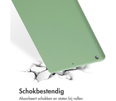 Accezz Liquid Silicone Backcover iPad 10.2 (2019 / 2020 / 2021) - Lichtgroen