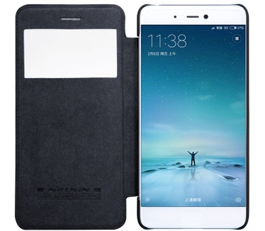 Nillkin Qin S-View Hoesje Book Case voor Xiaomi Mi5S - Zwart Zwart