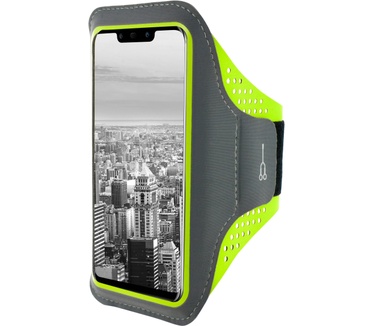 Mobiparts Comfort Fit Sport Armband Huawei Mate 20 Lite Neon Green