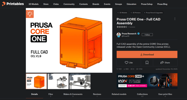 Prusa CAD files
